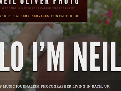 Neil Oliver Photography cherry css3 league gothic rgba