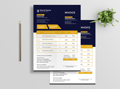 I will design professional invoice template invoice invoice design order from quotation template