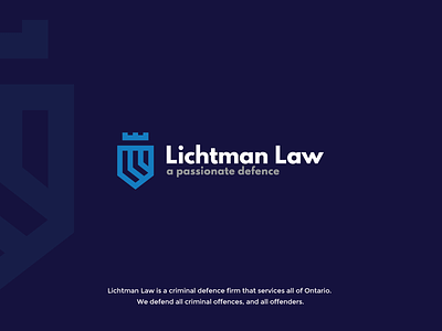 Lichtman Law crest defence l law royal shield