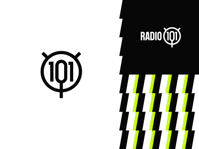 Radio 101 101 alternative bolt logo microphone music radio