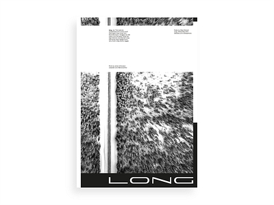 Long - layout exploration black clean custom design editorial exploration layout logo long modern poster road stretch study swiss typography vector white wordmark