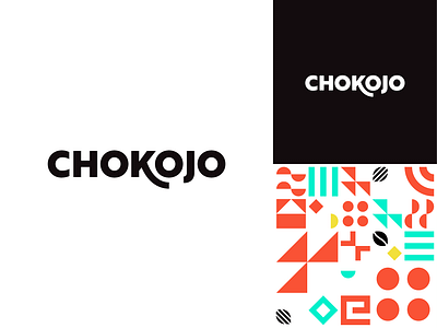 Chokojo aztec branding caffeine chocolate coffee fairtrade funky geometric logo logotype mayan mexico modern pattern typography vector wordmark