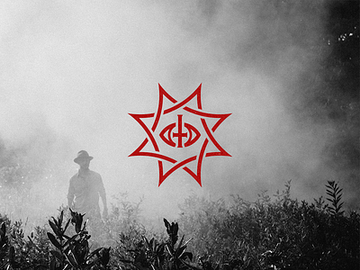 Occult mark band black cross death devil edgy eye heavy horror logo metal occult pointy satanic scary vector