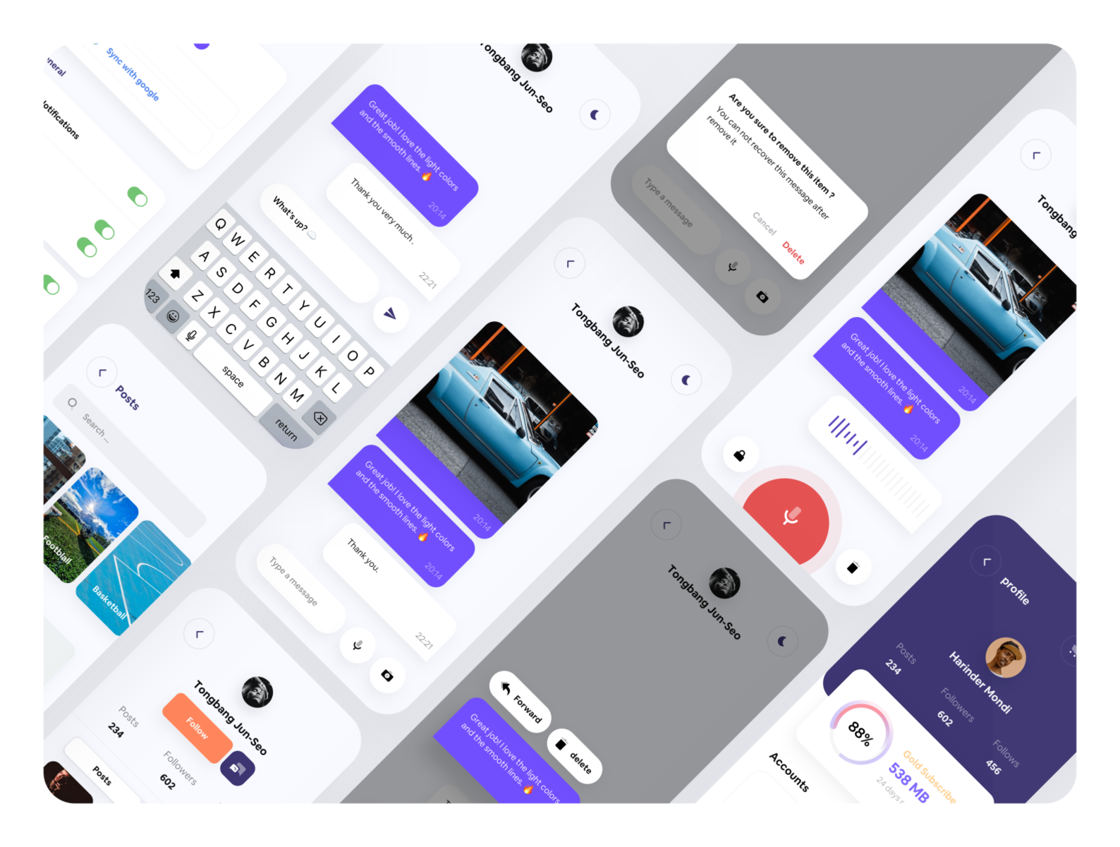 Octapa UI Kit by Mohammadreza Alidoost for Piqo Studio on Dribbble