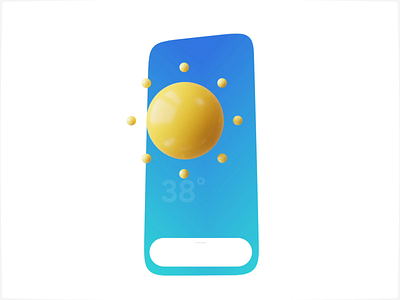 Weatherly motion design 3d after effect animation app gradient ios iphonex mobile motion sunny ui ux weather