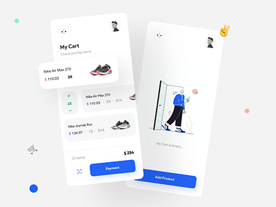 Nipo | UI Kit adidas app concept ecomerce fashion flat minimal minimalist mobile nike puma shoe shoes store style ui vector