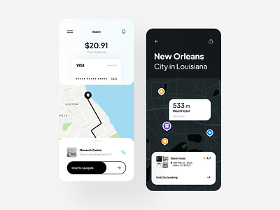 Localy | UI concept app book concept design hotel iconly icons illustration ios map minimal mobile navigation piqo travel uber ui ux