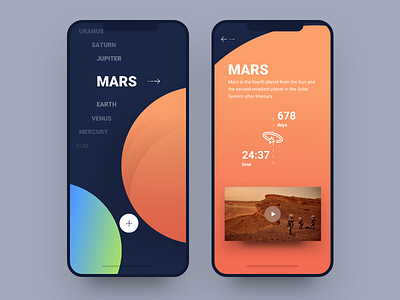 Solar System app add earth ios iphonex mars minimal movie solar solarsystem space