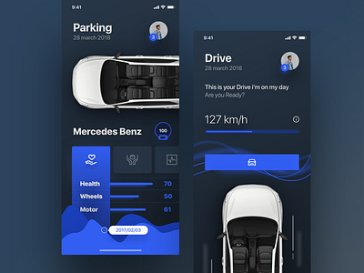 Smart Car app Concept by Mr.alidoost on Dribbble