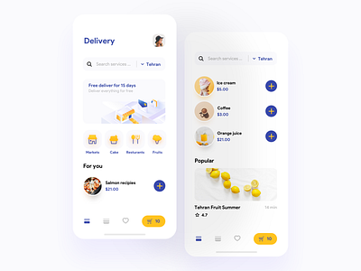 Zoodex Concept add app concept delivery food fruit icecream illustrations illustrator ios iphonex market minimal mobile ui ux