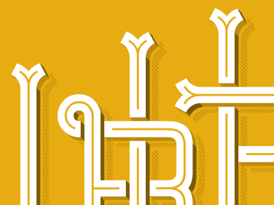 Custom Lettering 3d artistic lettering serifs tuscan typography vintage