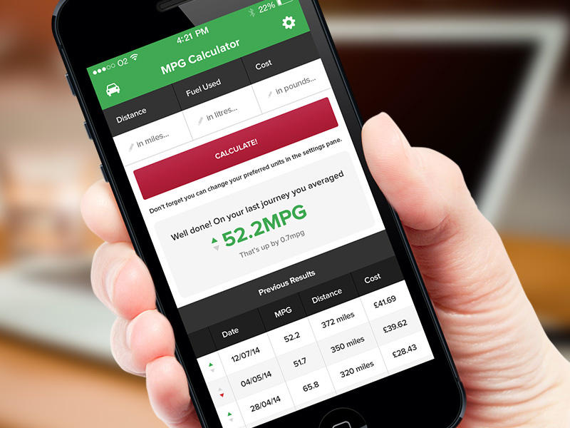 MPG Calculator App By Ollie Barker On Dribbble