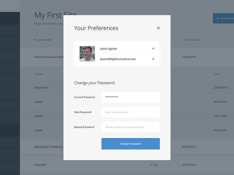 Secret project preferences
