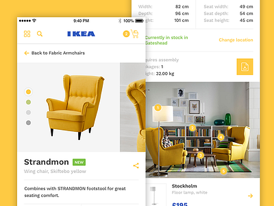 IKEA iOS App Product Redesign app buy concept ikea ios iphone product redesign reserve shop store sweden