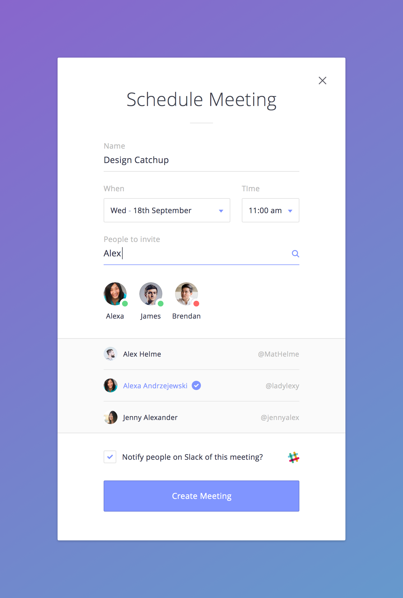 Dribbble - schedule_meeting_full.png by Ollie Barker