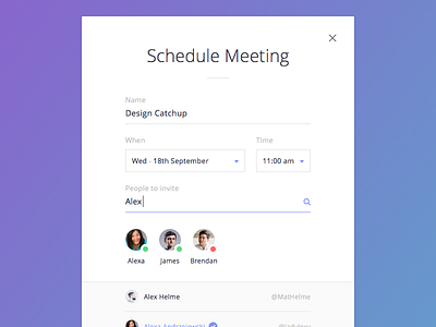 Schedule Meeting Modal