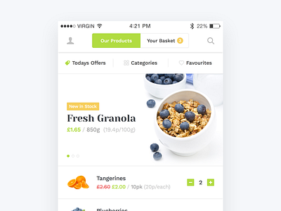 Grocery Market Mobile App app food fresh grocery market mobile store