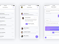 Messaging App iOS Concept by Ollie Barker on Dribbble