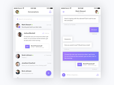 Messaging App iOS Concept