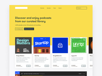 Podcast Library Side Project Preview audio card database library player podcast side project tile