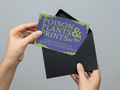 Event Promotion: Poison, Plants, & Prints Opening Reception