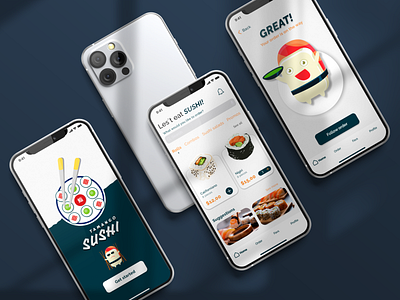 Tamango Sushi Delivery App - UI Project app branding graphic design logo ui