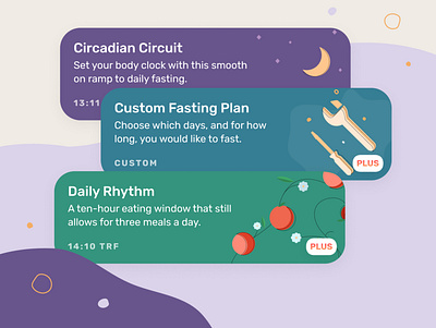 Fasting Plans health illustration ui wellness