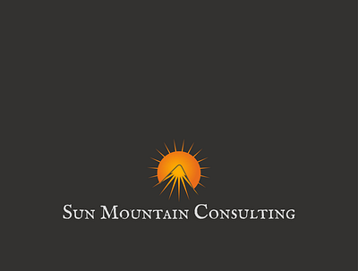 Sun Mountain Consulting design logo vector