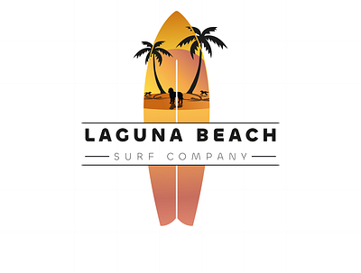Laguna Beach design logo vector