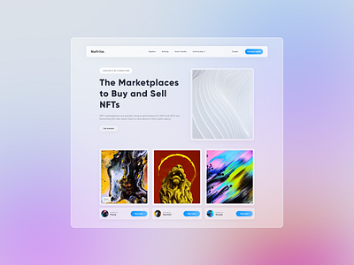 Nefrite - NFT marketplace crypto crypto wallet design desktop nft ui ux ui design web website
