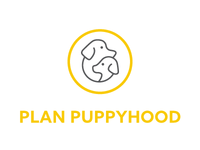 Plan Puppyhood Logo design dogs graphic logo pups