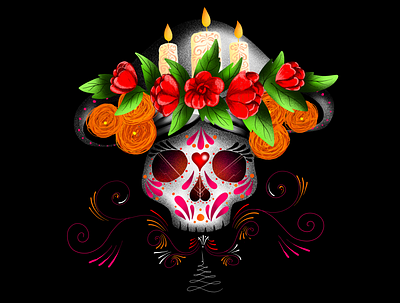 Catrina catrina dayofthedead drawing illustration mexico skull