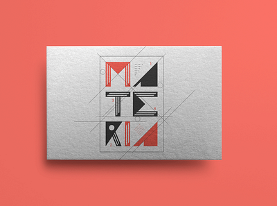 Materia Arte branding cards design geometry identity logo logo design logotype