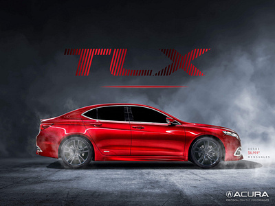 TLX ad branding cars