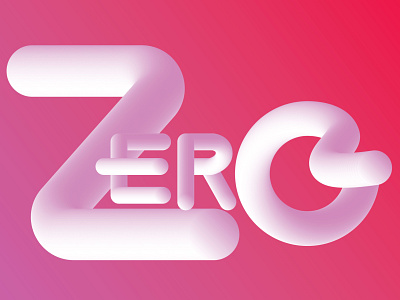 Zero | Soft Typography | Z Letter Logo Design