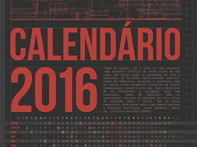 Calendario2016 calendário design