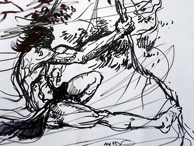 PEN SKETCH ON PAPER art draw drawing paint pencil sketch pencil sketch action pencil sketches