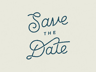 Anne + Erik Wedding - Save the Date hand lettering save the date script stamp typography wedding