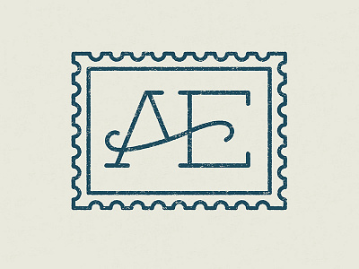 Anne + Erik Wedding - Monogram Stamp