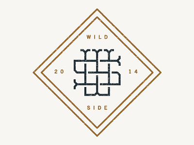 Wild Side Brews - Monogram 02 badge beer brew brewery diamond logo monogram sw ws