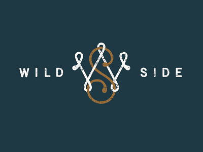 Wild Side Brews - Monogram 03 badge beer brew brewery logo monogram script sw typography ws
