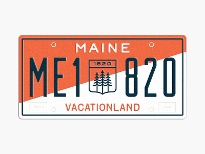 State Plates Project - Maine badge license plate maine pine tree pine tree state state plates state plates project tree