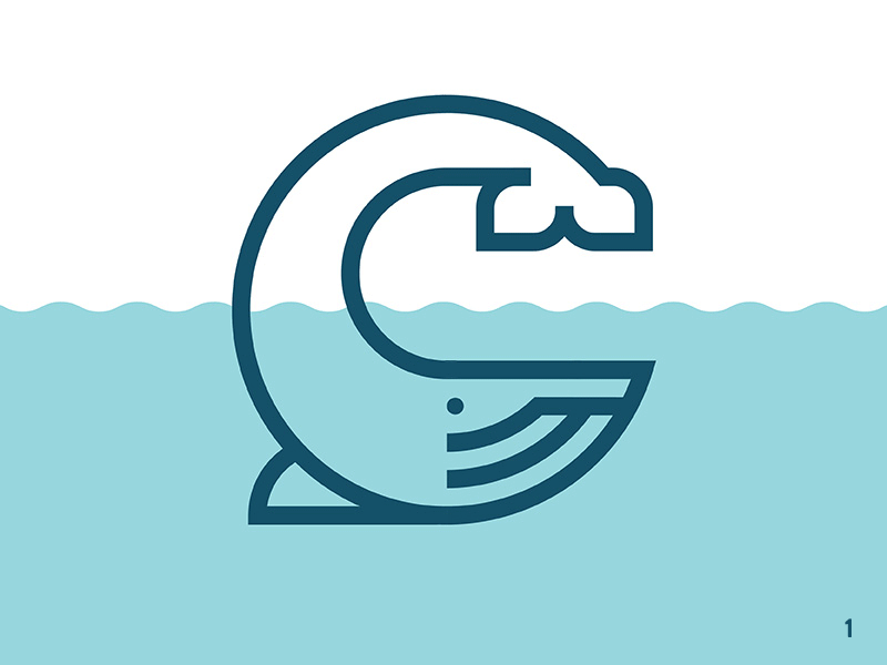 Letter C Whale aquatic fin fluke illustration letter c ocean sea whale