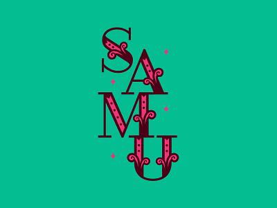 SAMU Swag circus edmonton font graphic design lettering student swag type typeface typography university wordmark