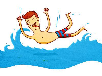 Flop belly edmonton flop fun happy illustration ouch summer swim texture water