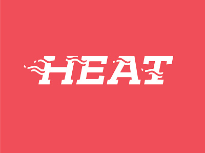 Heat Wave heat hot temperature type typography wave wordmark