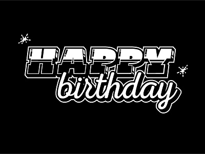 All Hallows' Birthday birthday black edmonton halloween happy lettering october type typography varsity wordmark