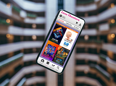 Luxe Theaters App app branding design logo ui ux