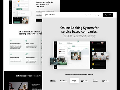 My Schedule | Homepage appointment appointment booking header homepage landing page saas landing page saas platform saas website user interface webdesign website