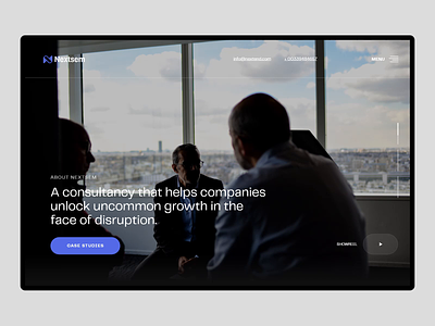 Nextsem Digital Consultancy | Homepage Scroll advisors advisory consultancy consulting corporate design homepage layout professional user interface web design website